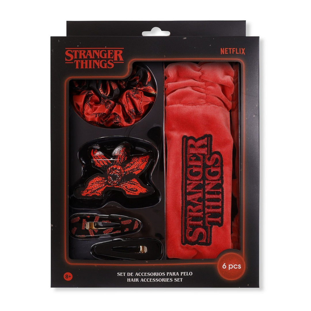 Collectable 6 Pcs Hair Accessories Stranger Things Pink Set 2500003651