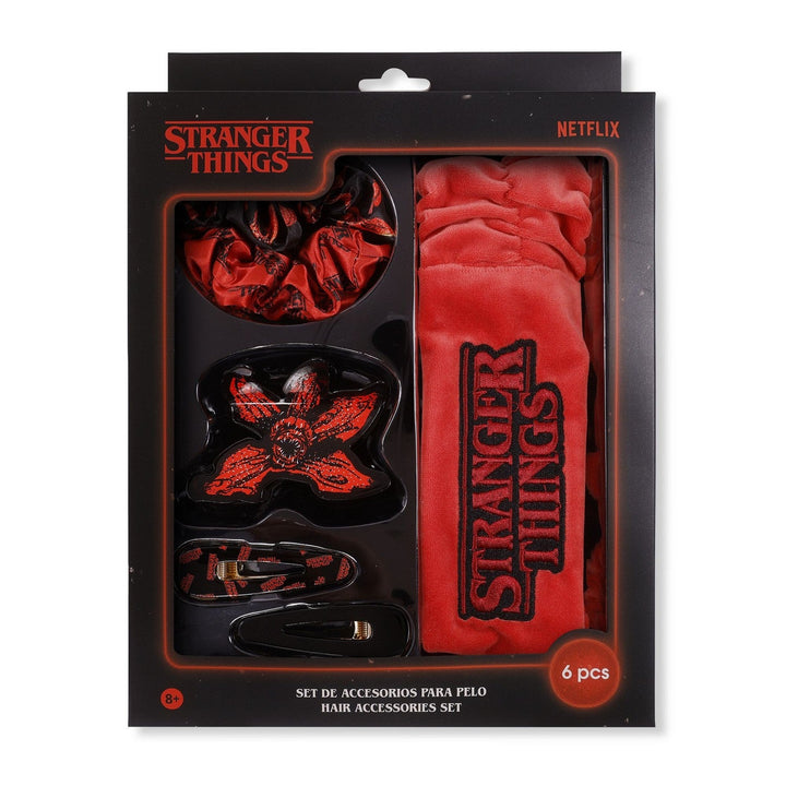 Collectable 6 Pcs Hair Accessories Stranger Things Pink Set 2500003651