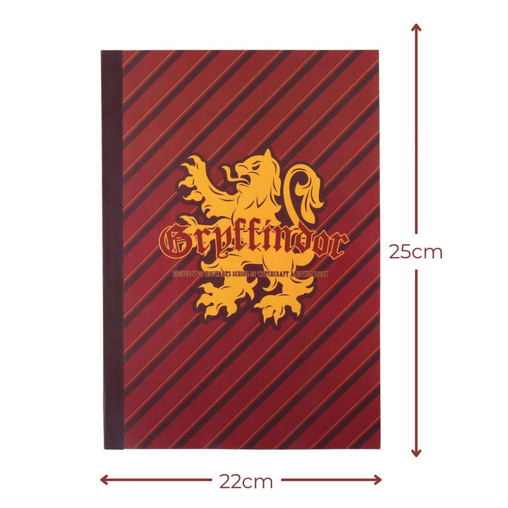 Harry Potter 2 Piece And Pen Stationery Set Gryffindor Red Notebook 2700000461