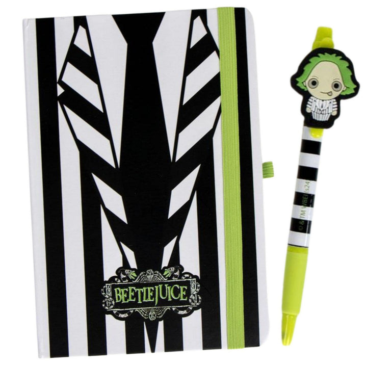Collectable 2 Piece And Pen Stationary Set Beetlejuice Notebook 2700001201