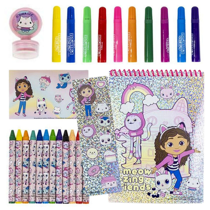 Pre School Gabbys Dollhouse Gabby'S Colourable Display Set 26 Pieces Per Pack Stationery 2700001230