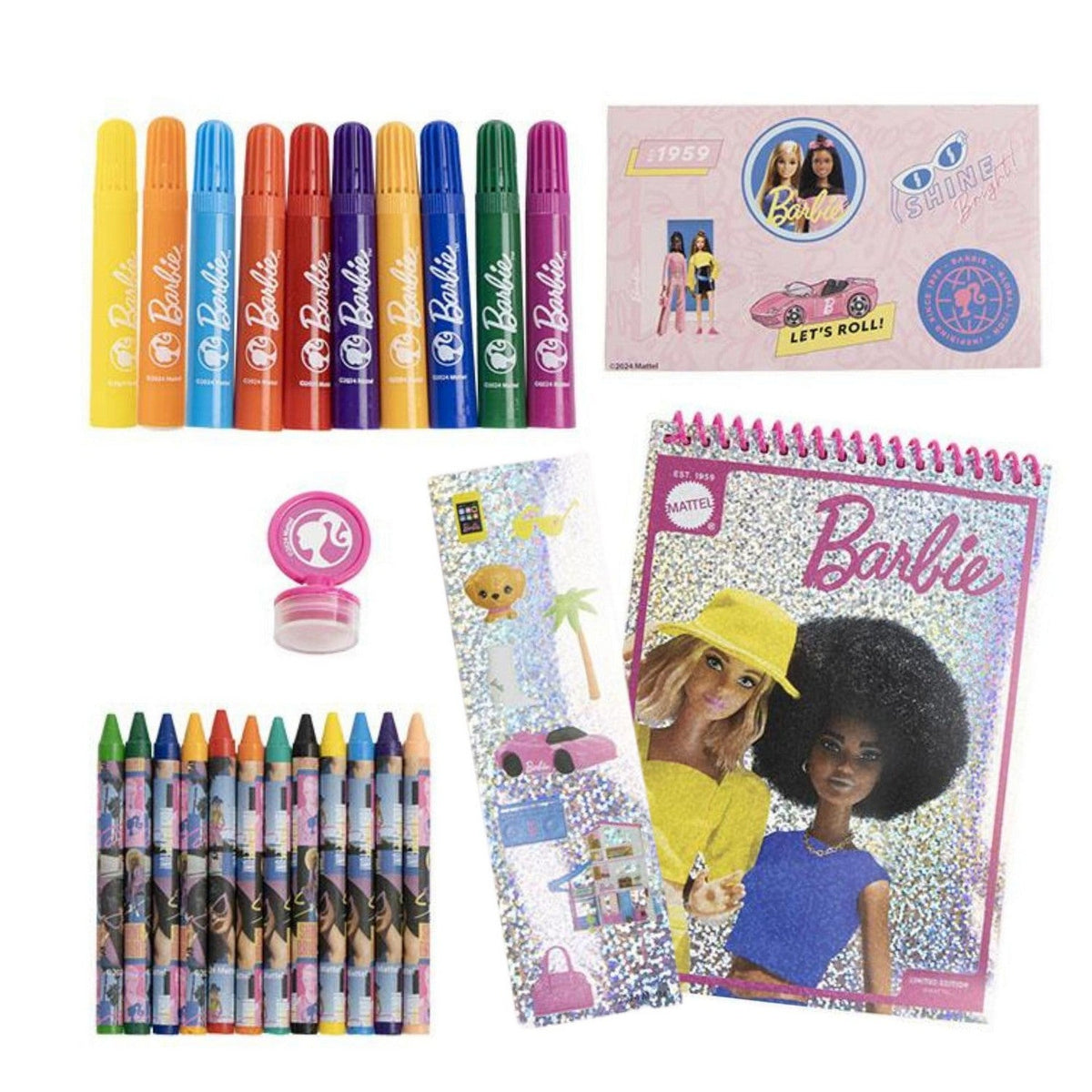 Barbie Colourable Display Set 26 Pieces Per Pack Stationery 2700001234