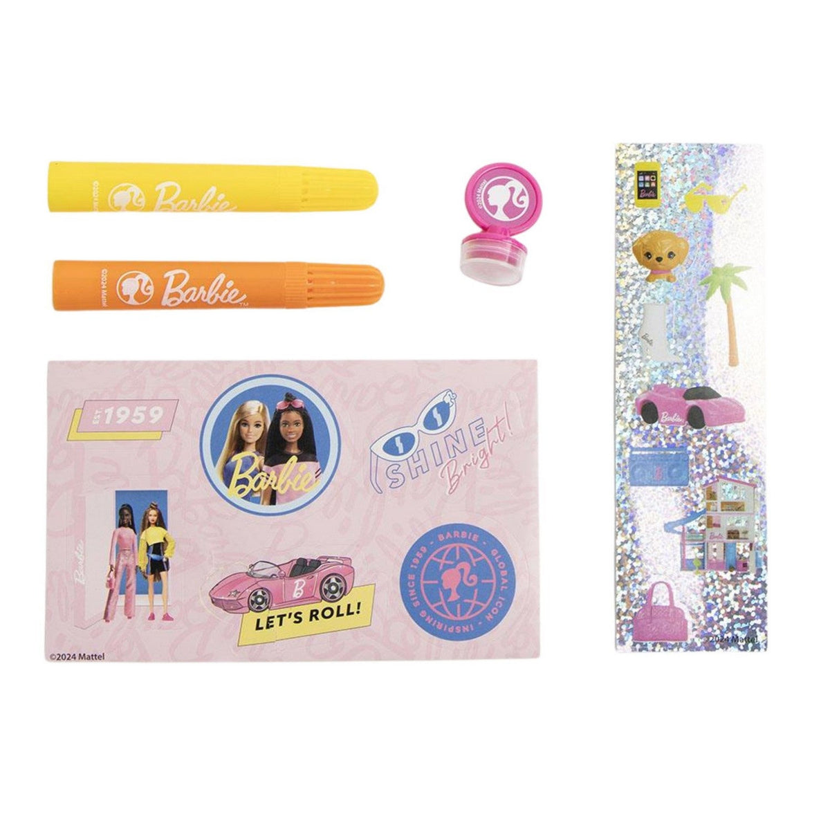 Barbie Colourable Display Set 26 Pieces Per Pack Stationery 2700001234