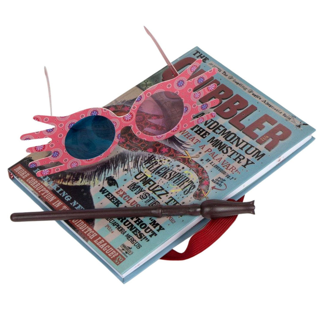 Harry Potter 3 Piece Luna Lovegood Stationery Set With , Pen And Paper Glasses Notebook 2700001522