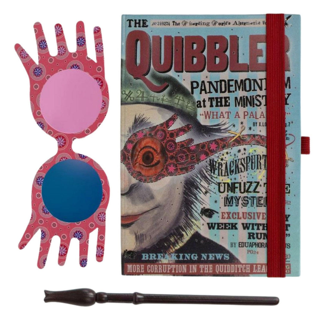 Harry Potter 3 Piece Luna Lovegood Stationery Set With , Pen And Paper Glasses Notebook 2700001522