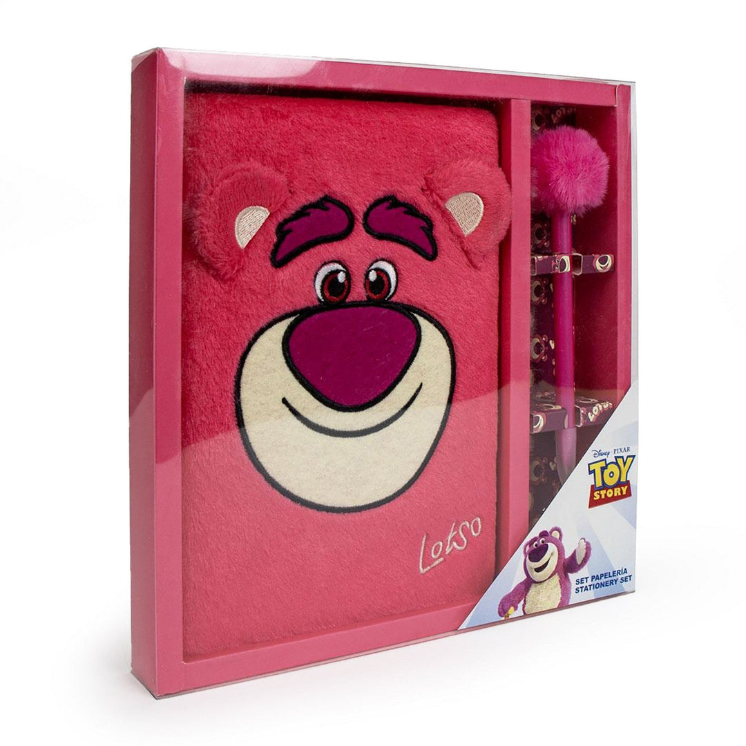 Kids Film And Cartoon 2 Piece Pen Stationery Set Lotso Toy Story Red Notebook 2700001547