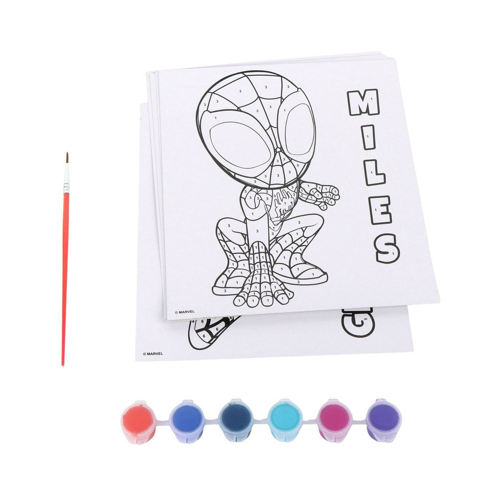 Marvel 8 Piece Per Pack Paint By Numbers Spiderman Set 2700001807