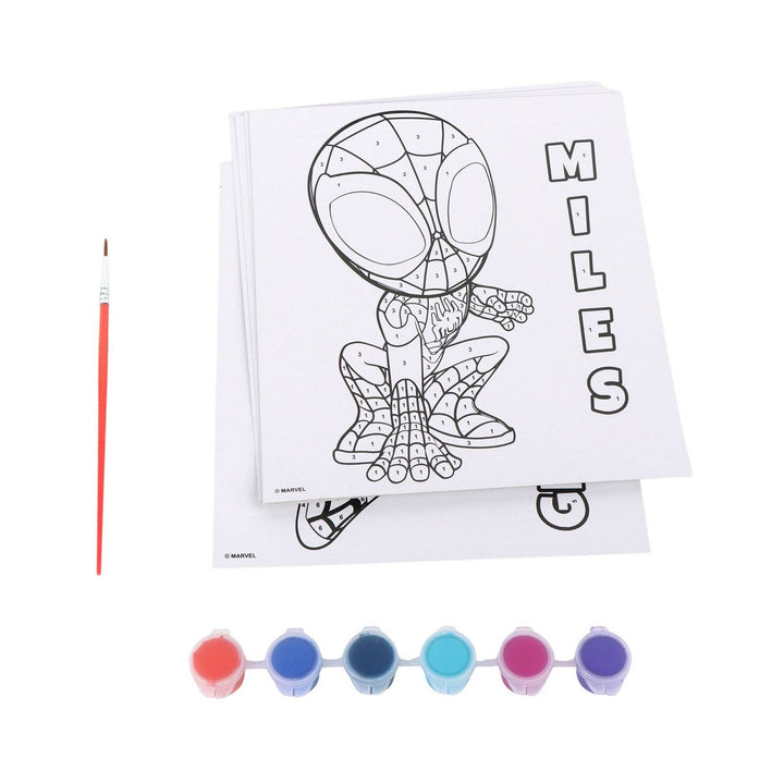 Marvel 8 Piece Per Pack Paint By Numbers Spiderman Set 2700001807