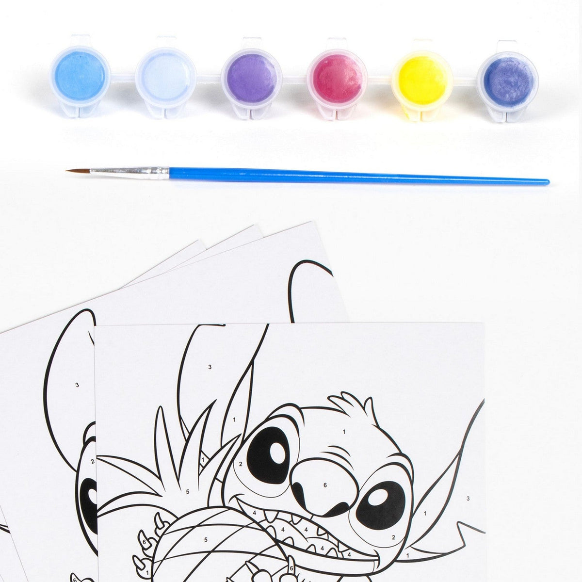 Disney 8 Piece Per Pack Paint By Numbers Stitch Set 2700001808