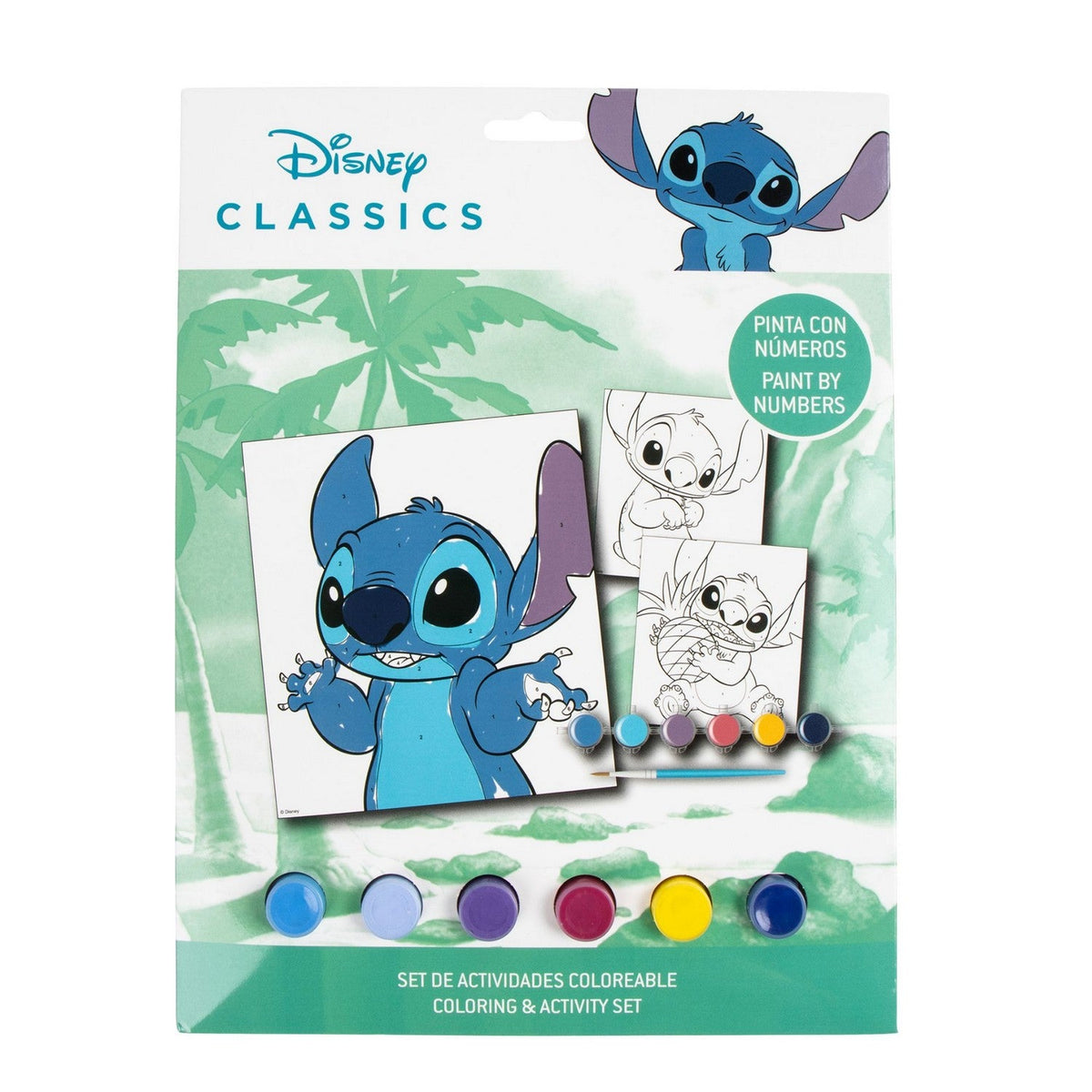 Disney 8 Piece Per Pack Paint By Numbers Stitch Set 2700001808