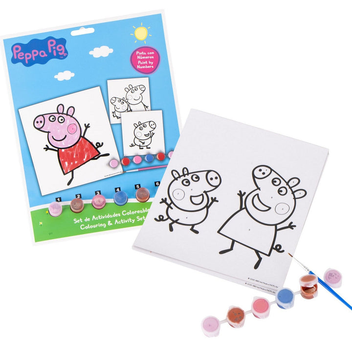 Pre School 8 Piece Per Pack Paint By Numbers Peppa Pig Set 2700001890