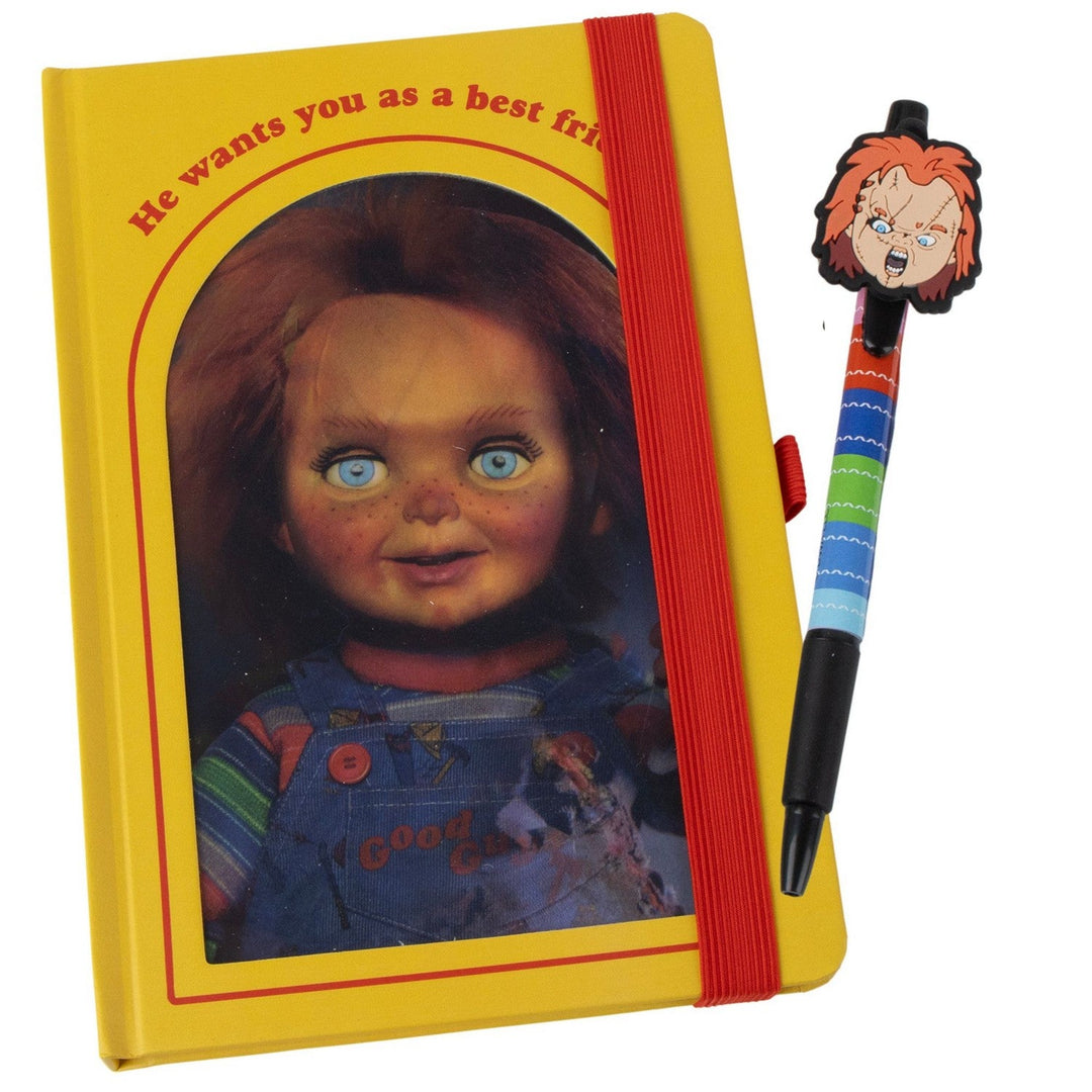 Collectable 2 Piece Stationary And Pen Set Chucky Orange Notebook 2700001997