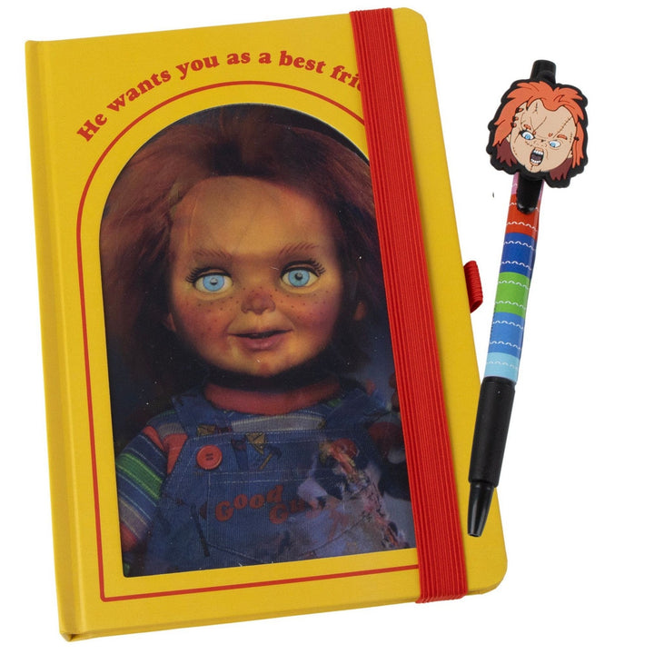 Collectable 2 Piece Stationary And Pen Set Chucky Orange Notebook 2700001997