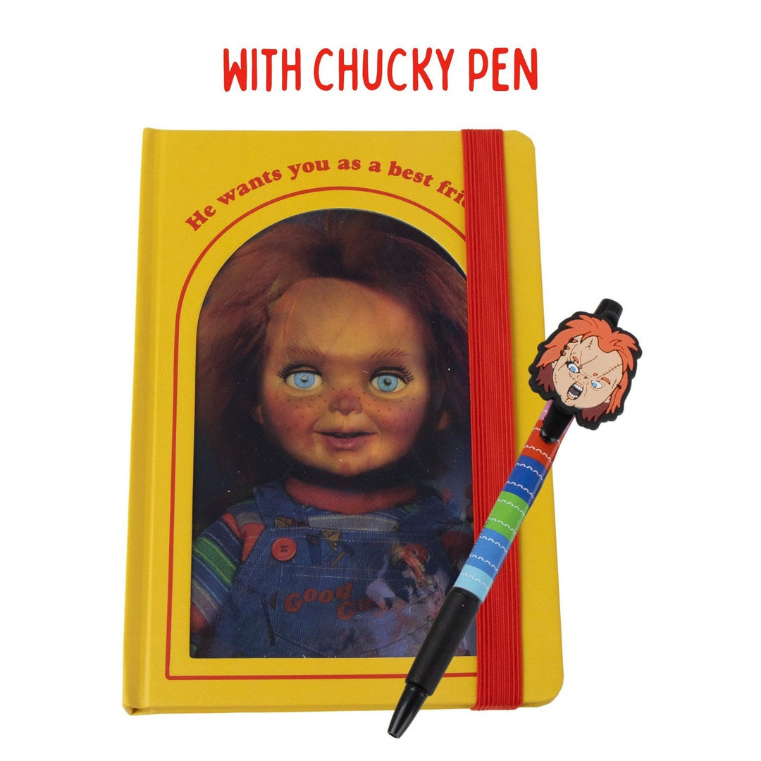 Collectable 2 Piece Stationary And Pen Set Chucky Orange Notebook 2700001997