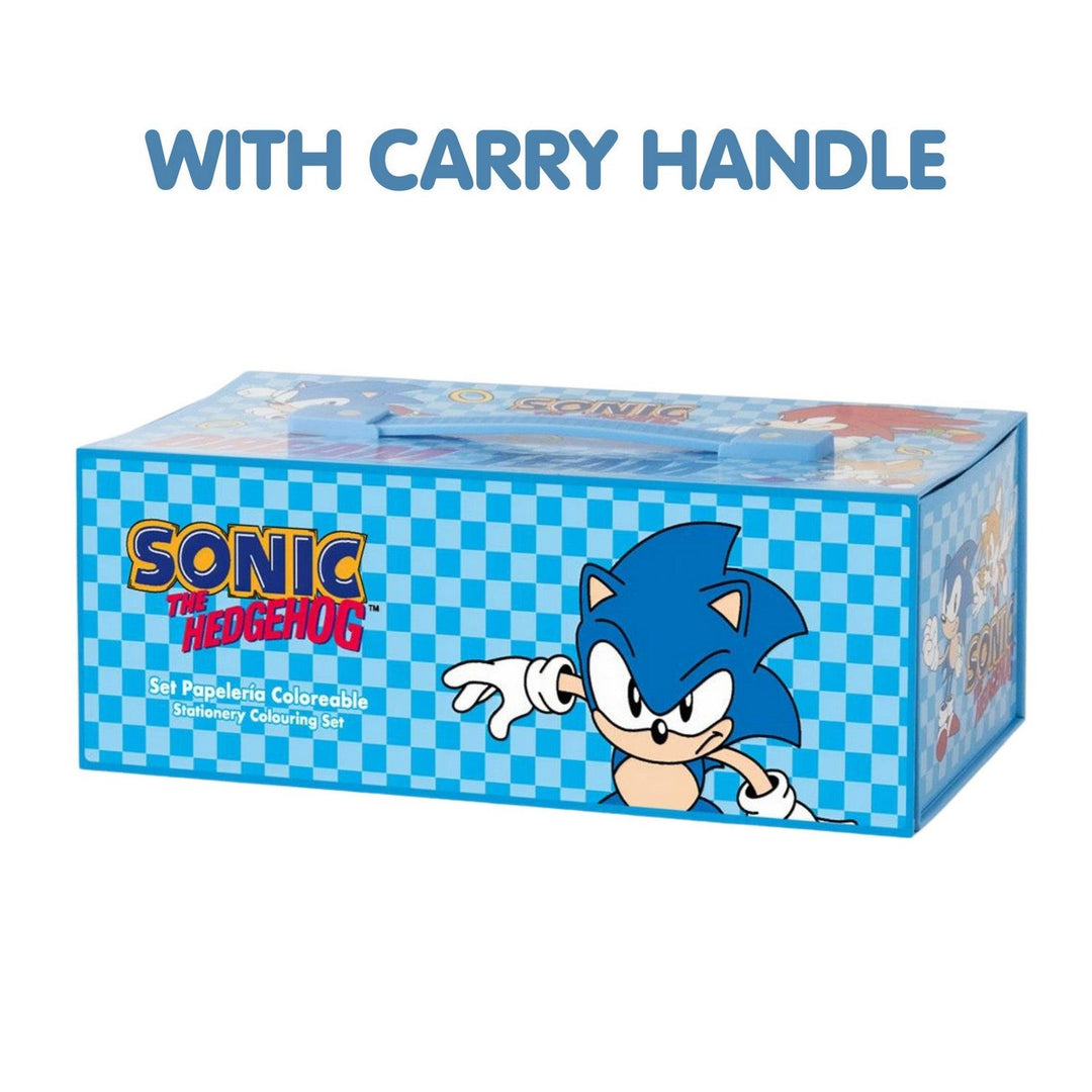 Kids Film And Cartoon Colorable Briefcase Sonic Turquoise Set 2700002319
