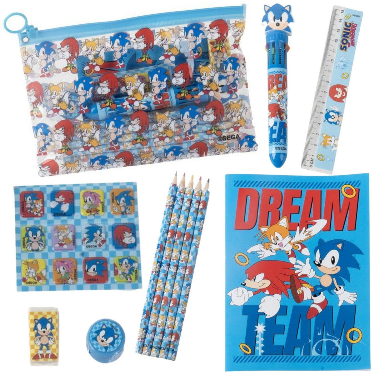 Kids Film And Cartoon School Set Eva Sonic Turquoise Stationery 2700002327