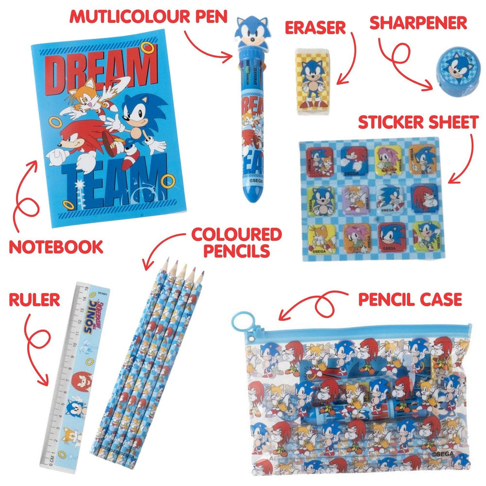Kids Film And Cartoon School Set Eva Sonic Turquoise Stationery 2700002327