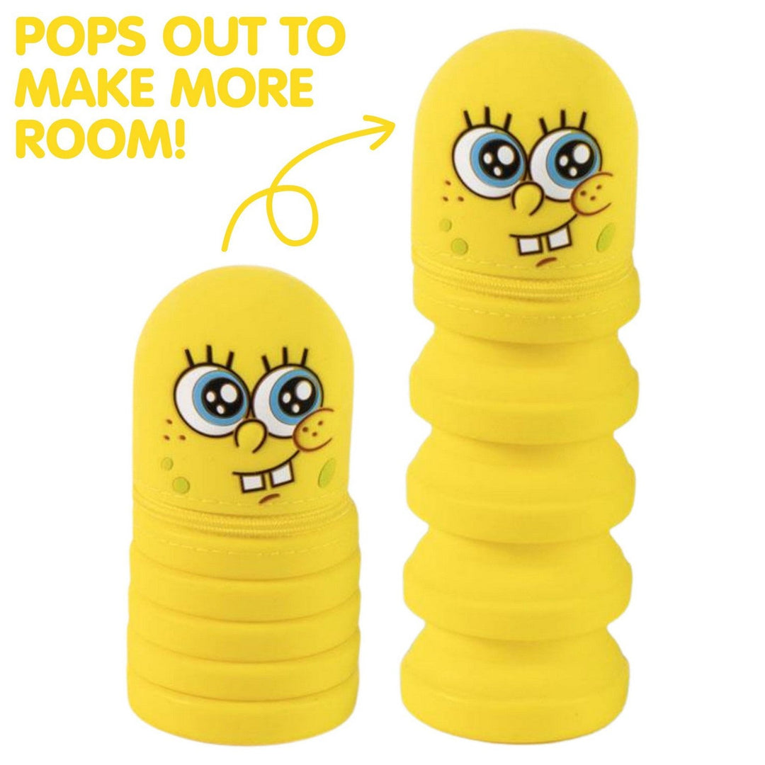Kids Film And Cartoon Spongebob Pencil Case Silicone Sponge Bob Yellow 2700002369