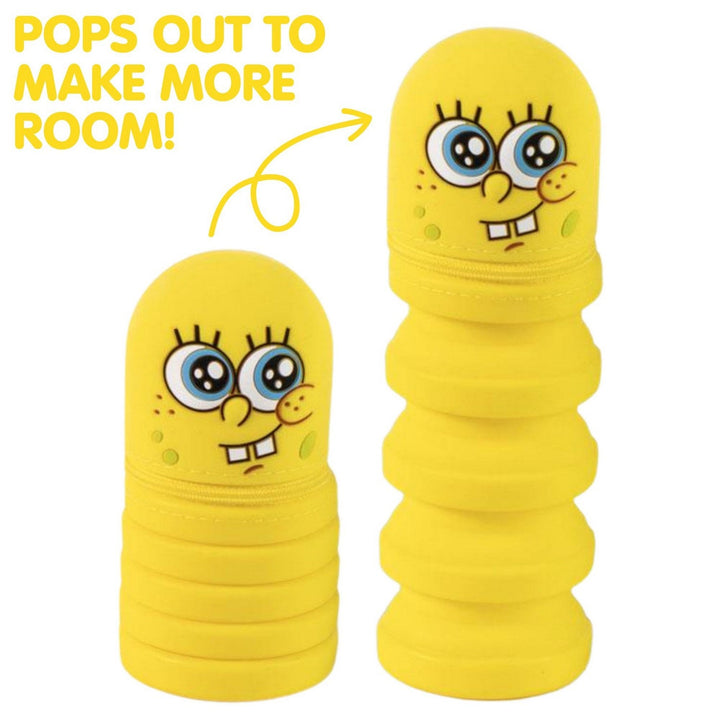 Kids Film And Cartoon Spongebob Pencil Case Silicone Sponge Bob Yellow 2700002369