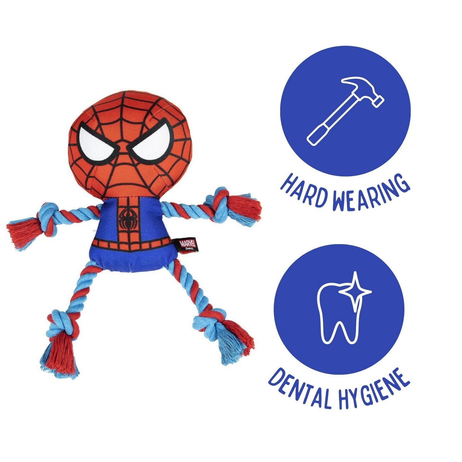 Marvel Dog Toys Rope Spiderman Pink 2800000491