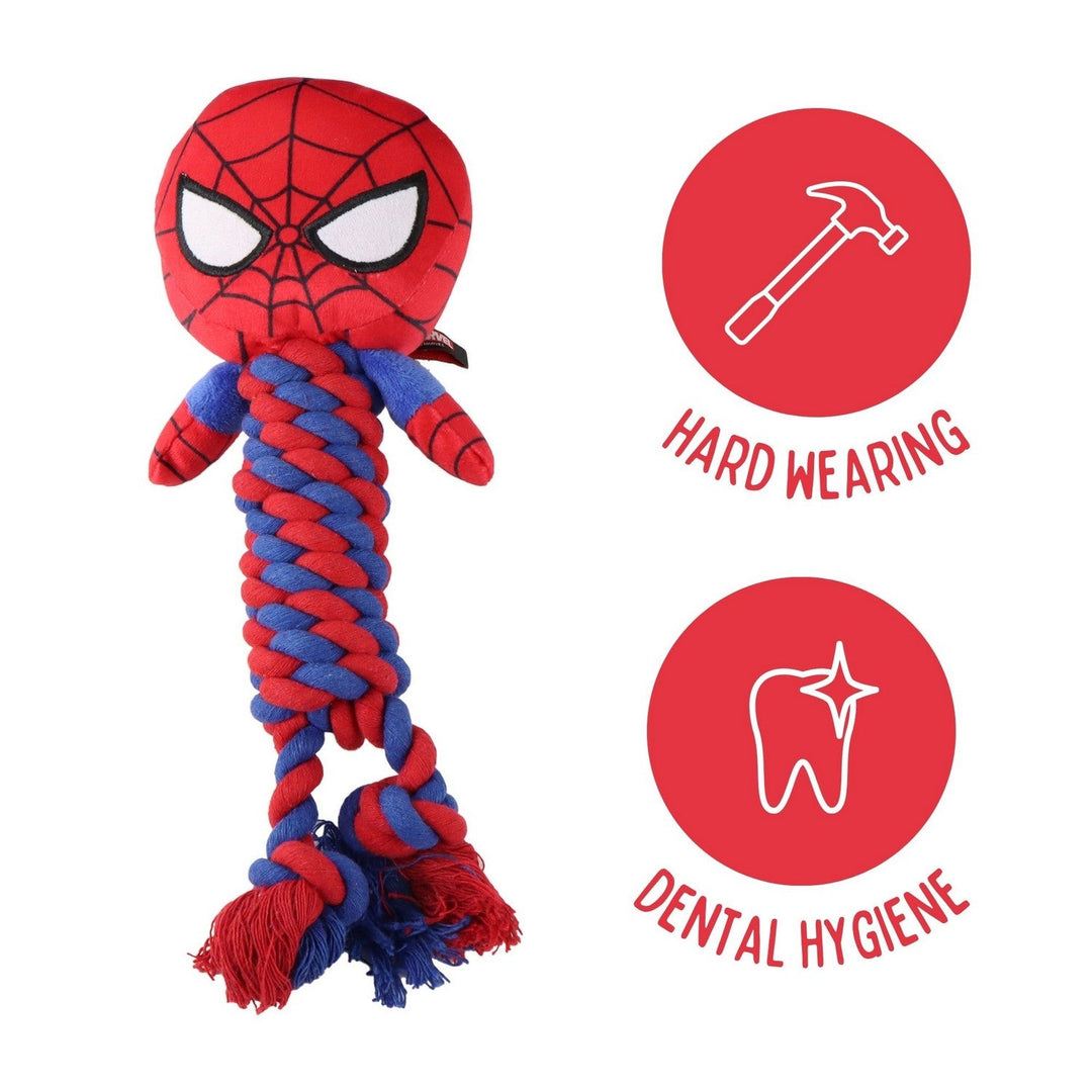 Marvel Dog Teethers Rope Spiderman Pink 2800001534