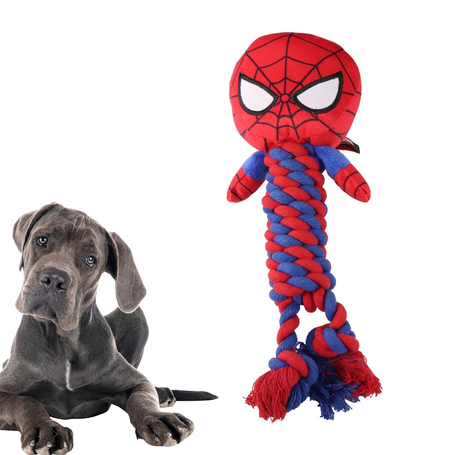 Marvel Dog Teethers Rope Spiderman Pink 2800001534