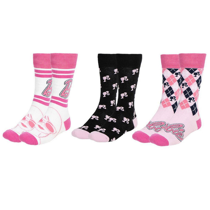 Barbie 3 Pieces Socks Pink Set 2900002452