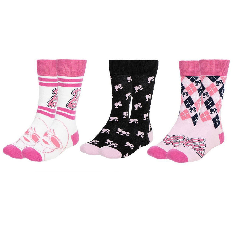 Barbie 3 Pieces Socks Pink Set 2900002452