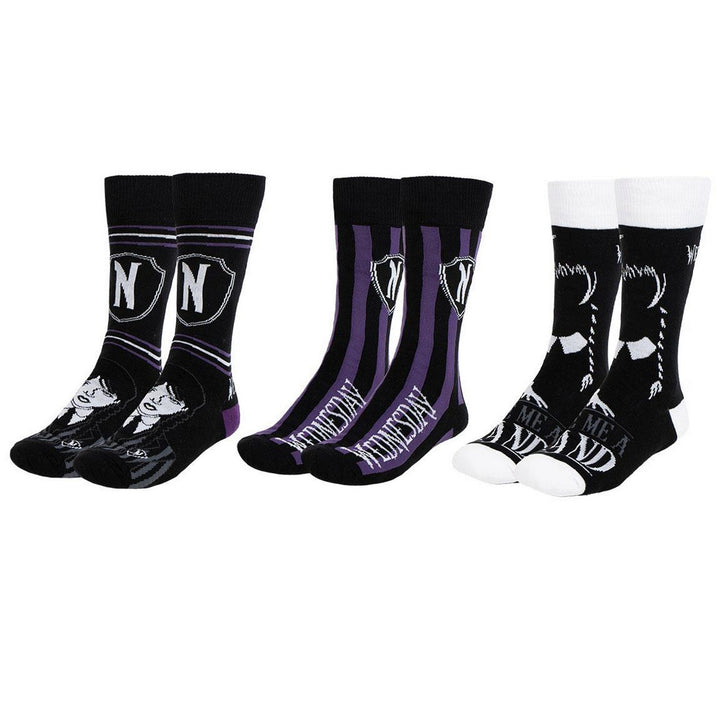 Collectable 3 Pieces Socks Wednesday Set 2900002453