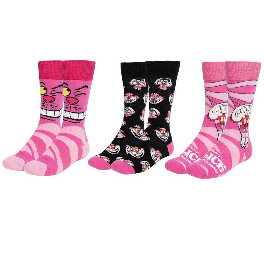 Disney 3 Pieces Socks Cheshire Cat Pink Set 2900002481