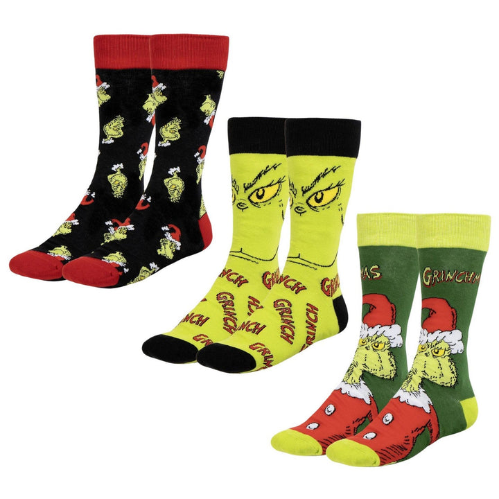 Collectable 3 Pieces Socks Grinch Yellow Set 2900002513