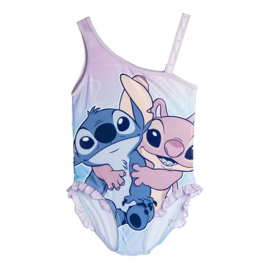 Disney Girls' One Piece Asymmetrical Swimsuit Lilo & Stitch 2900002578