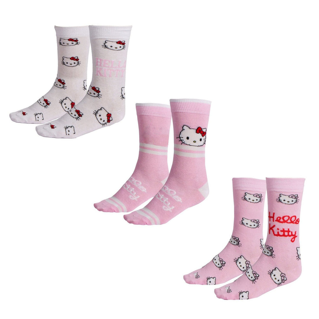 Hello Kitty & Friends 3 Pcs Socks Red Set 2900003045
