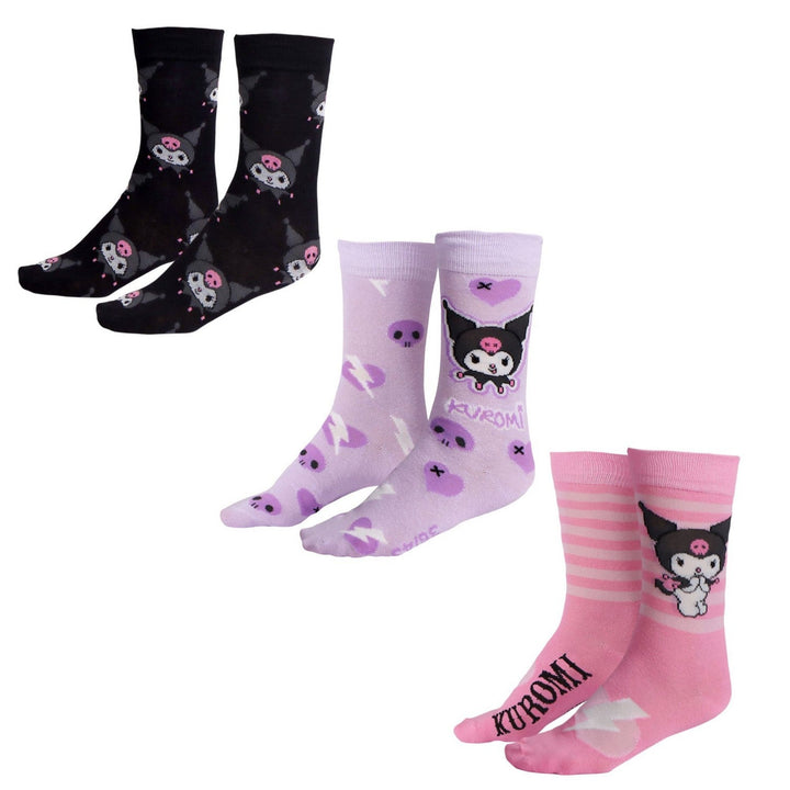 Hello Kitty & Friends 3 Pcs Socks Kuromi Set 2900003046