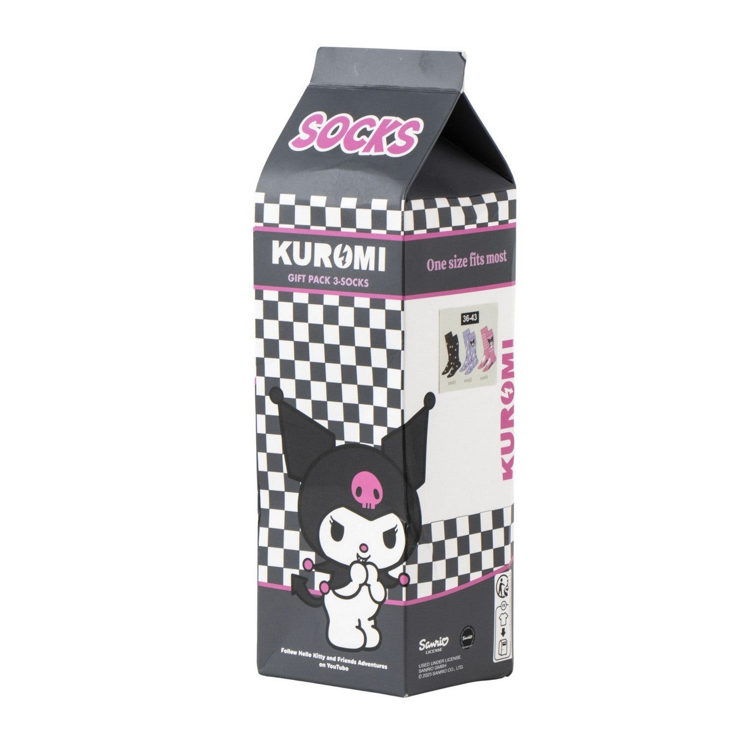 Hello Kitty & Friends 3 Pcs Socks Kuromi Set 2900003046