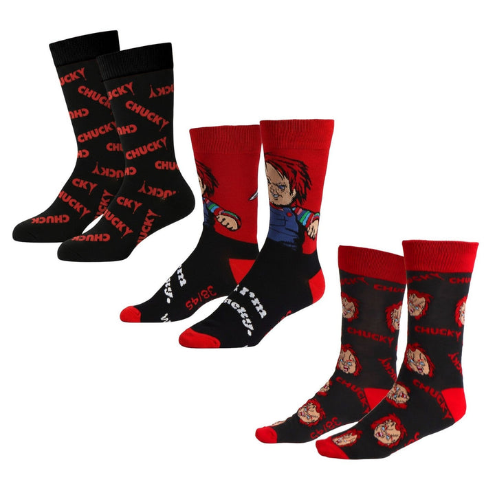 Collectable 3 Pcs Socks Chucky Red Set 2900003048