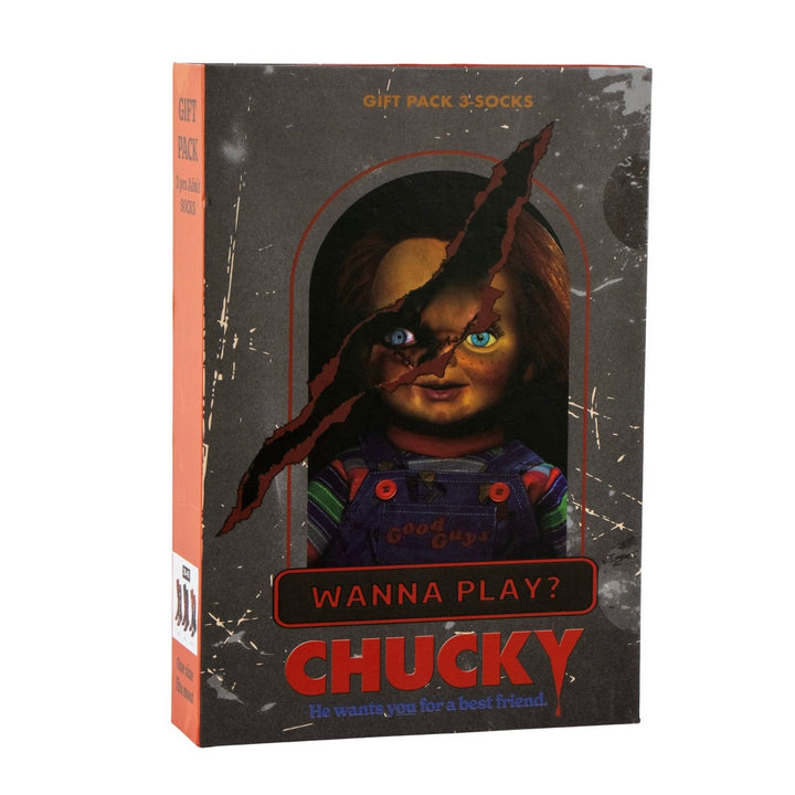Collectable 3 Pcs Socks Chucky Red Set 2900003048