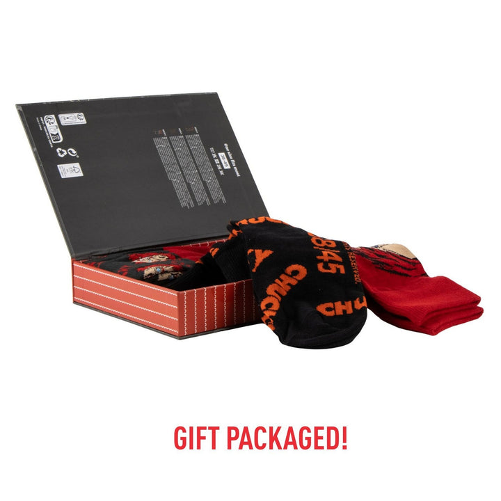 Collectable 3 Pcs Socks Chucky Red Set 2900003048