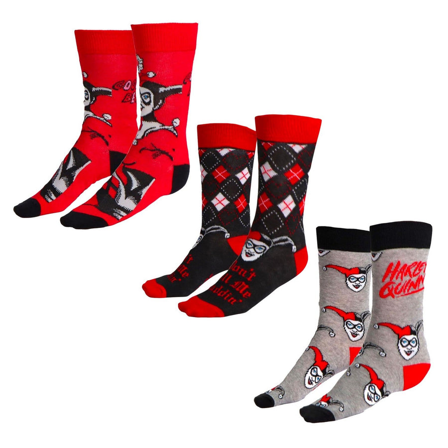 Dc 3 Pieces Socks Harley Quinn Red Set 2900003050