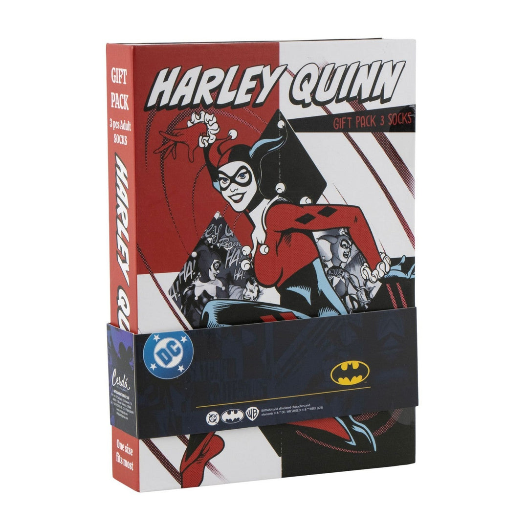 Dc 3 Pieces Socks Harley Quinn Red Set 2900003050