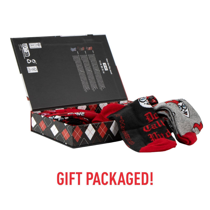 Dc 3 Pieces Socks Harley Quinn Red Set 2900003050