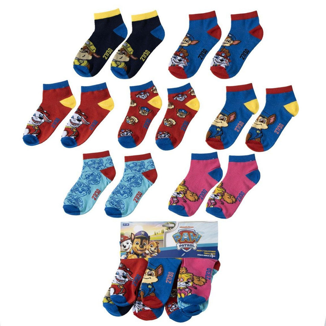 Pre School Ankle Socks 7 Pair Pack Paw Patrol 2900003305