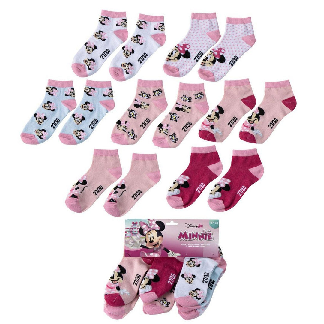 Disney Mickey & Minnie Ankle Socks 7 Pair Pack Mouse 2900003307