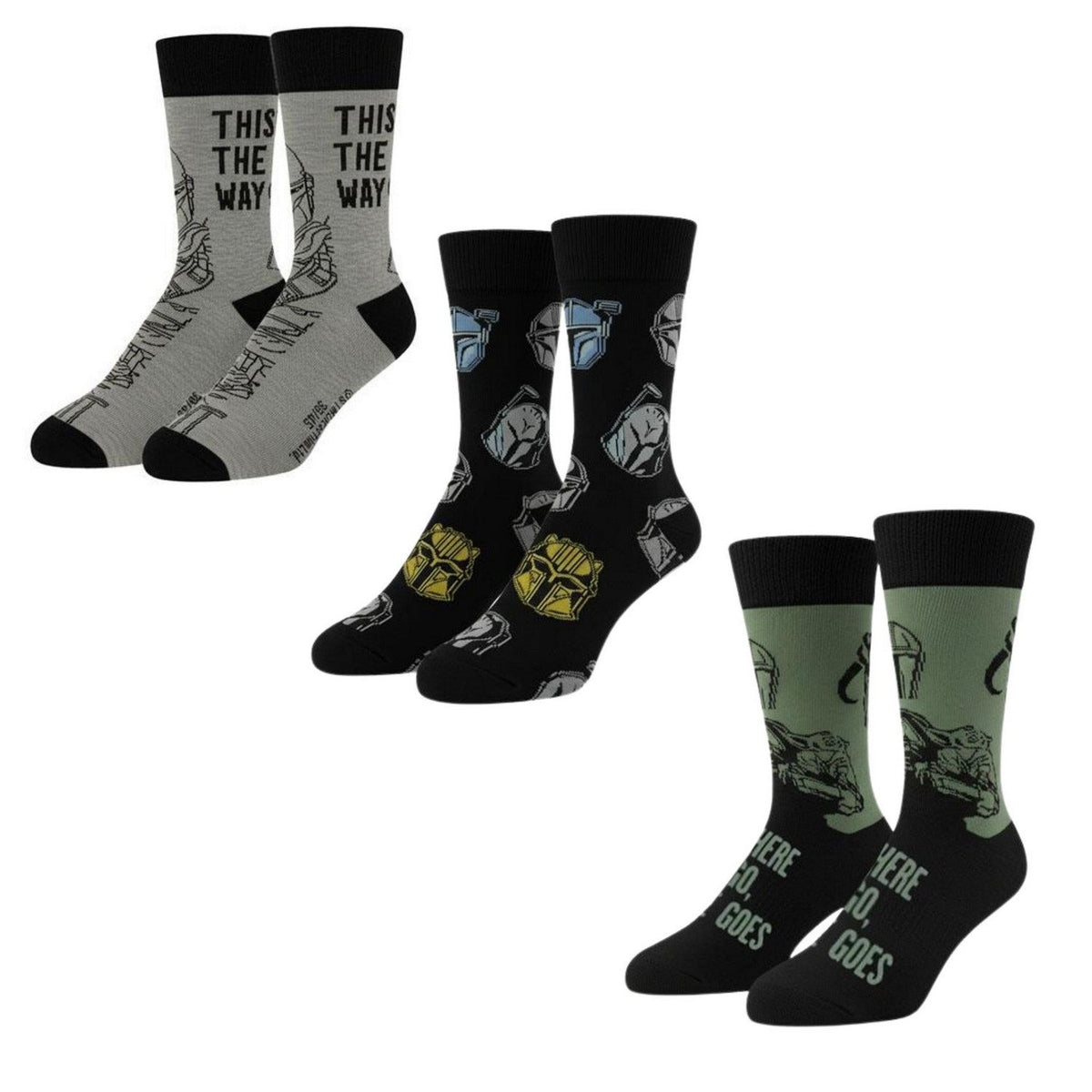 Star Wars 3 Pieces Socks Mandalorian Set 2900003406