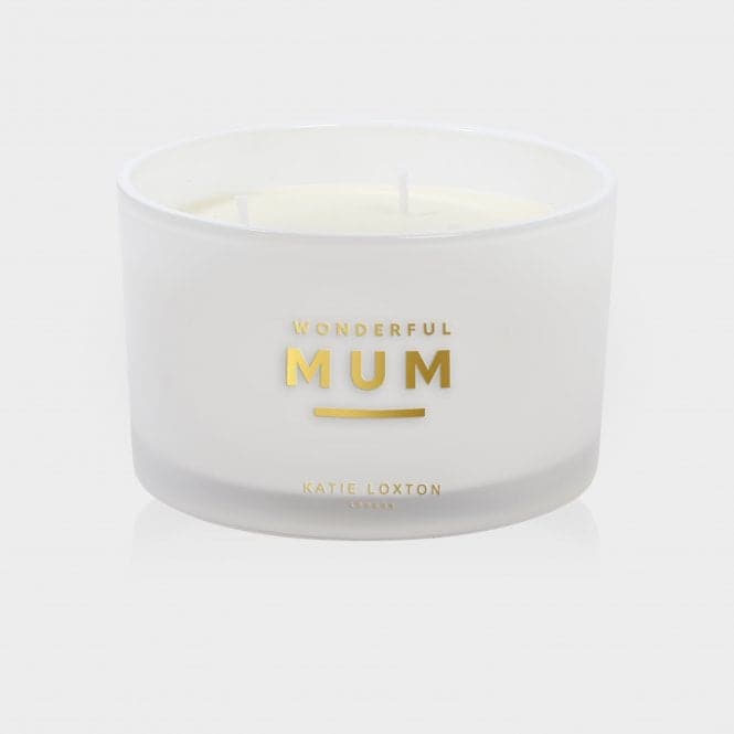 3 Wick Wonderful Mum White Orchid and Soft Cotton Candle KLC196Katie LoxtonKLC196