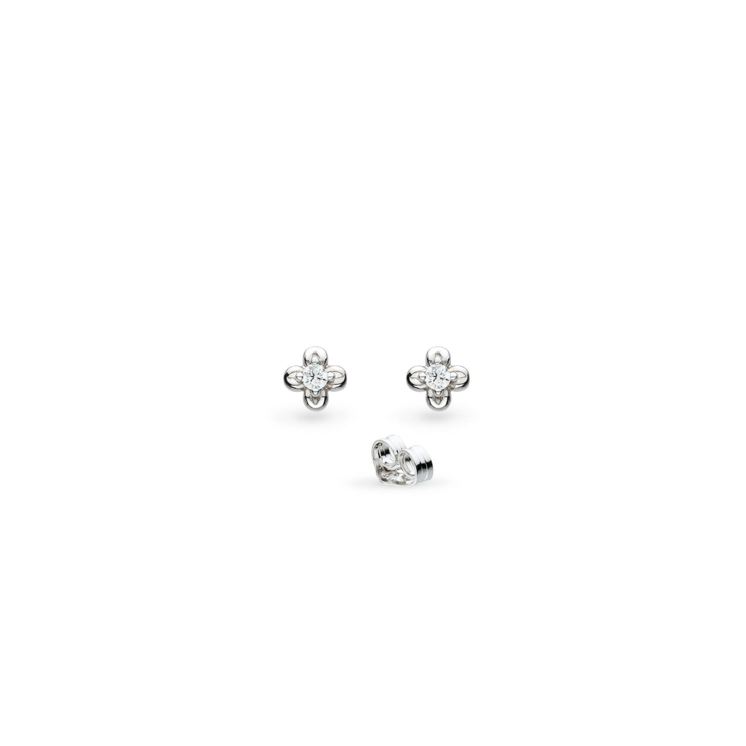 Kit Heath Blossom Flyte Honey Flower Glitz Zirconia Mini Stud Earrings 30336CZ