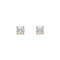 Dew 5mm Gold Plated CZ Four Claw Set Stud Earrings