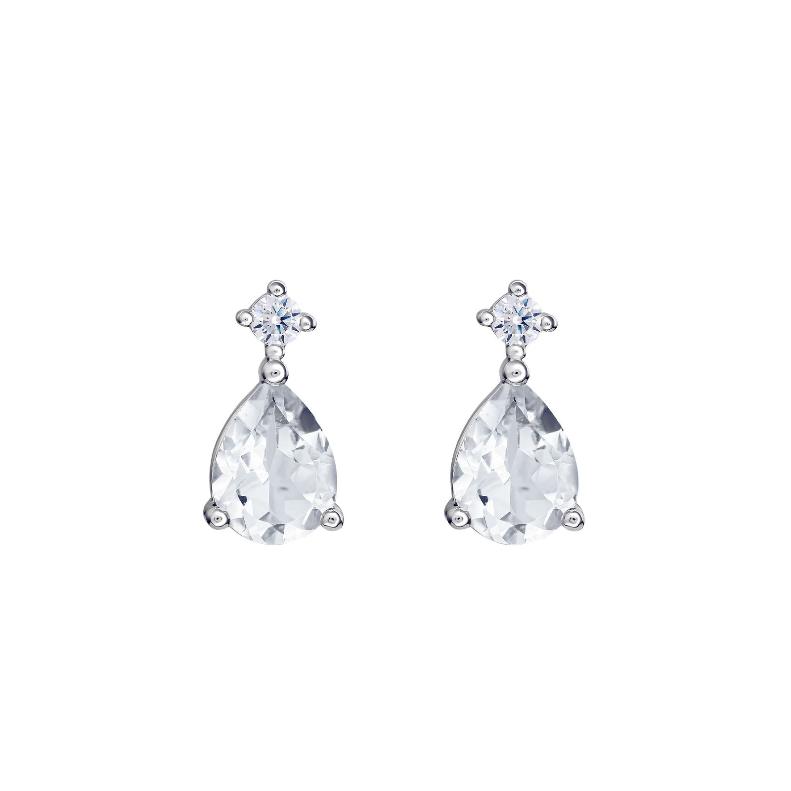 Dew Zirconia Teardrop Stud Earrings 32931CZ