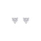 Dew CZ Dainty Heart Stud Earrings