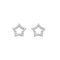 Dew Zirconia Open Star Stud Earrings 34870CZ
